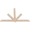 Ekena Millwork Kennewick Smooth Timber Gable Bracket, Douglas Fir, 84"W x 56"H x 1 1/2"D x 5 1/2"F, 16/12 Pitch GBW084X56X0206KEN00SDF - alternate 5